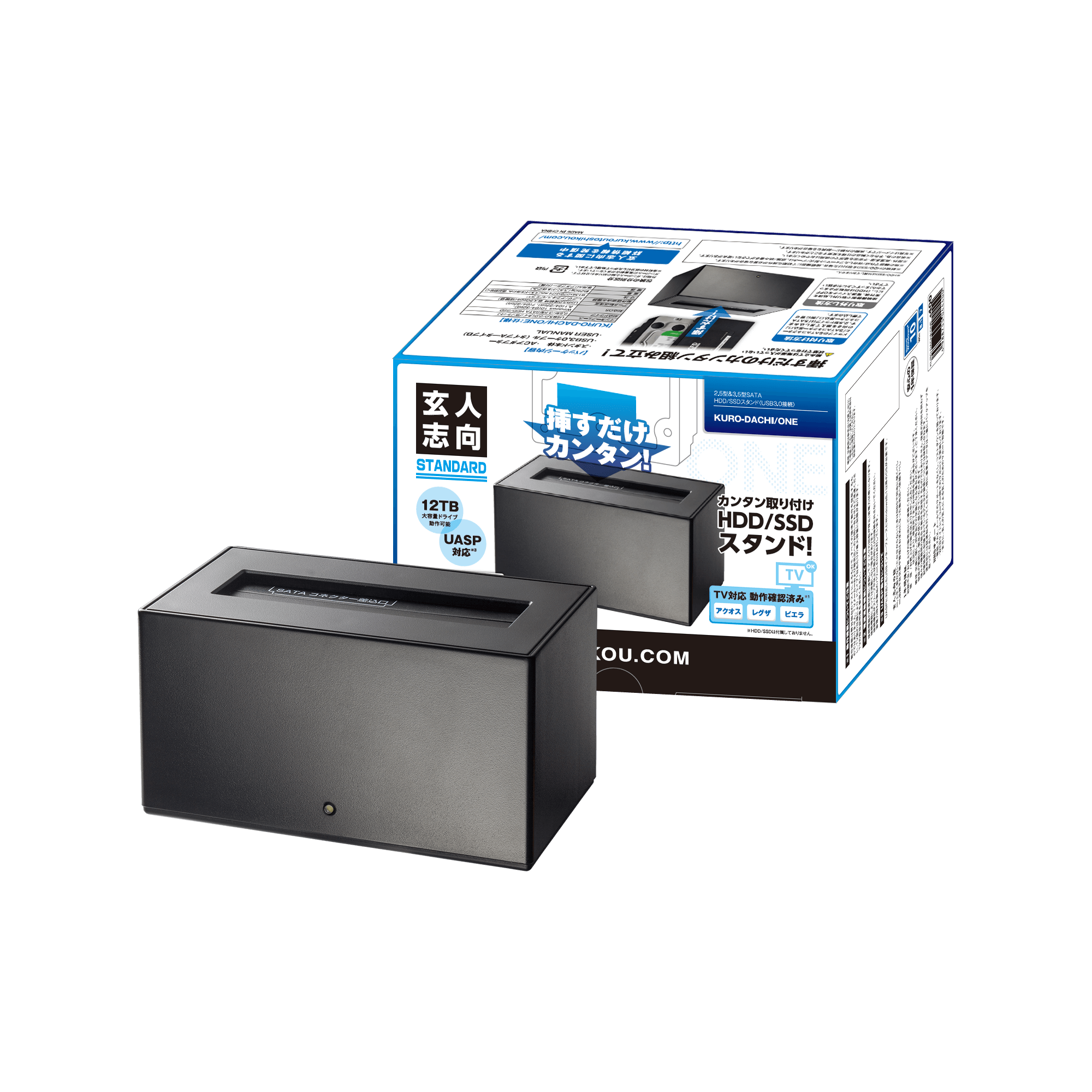 KURO-DACHI/ONE | KURO-DACHI/ONE | 玄人志向 USB3.0接続 3.5/2.5型