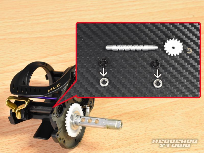 ダイワ】ジリオンTW HLC用 ウォームシャフトベアリング（+2BB）