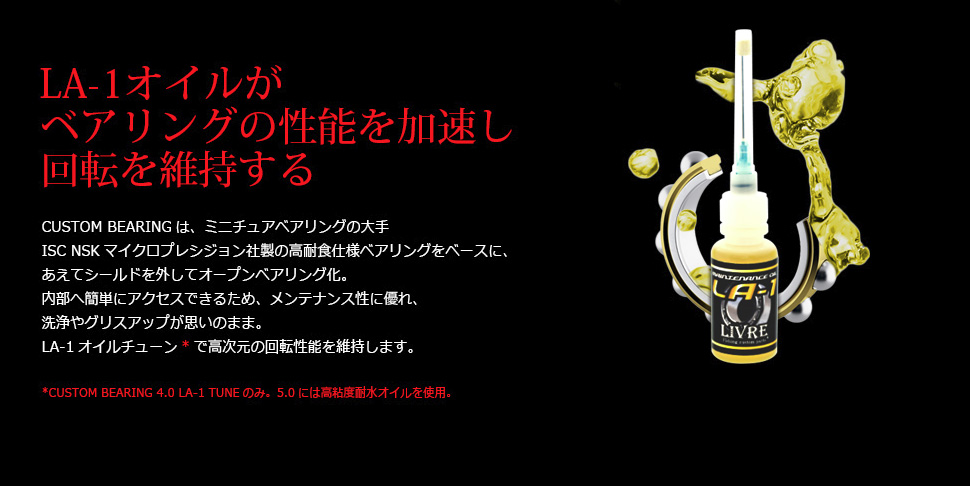 リブレ/LIVRE】 カスタムハンドルノブ用ベアリング 2個入り (NSK