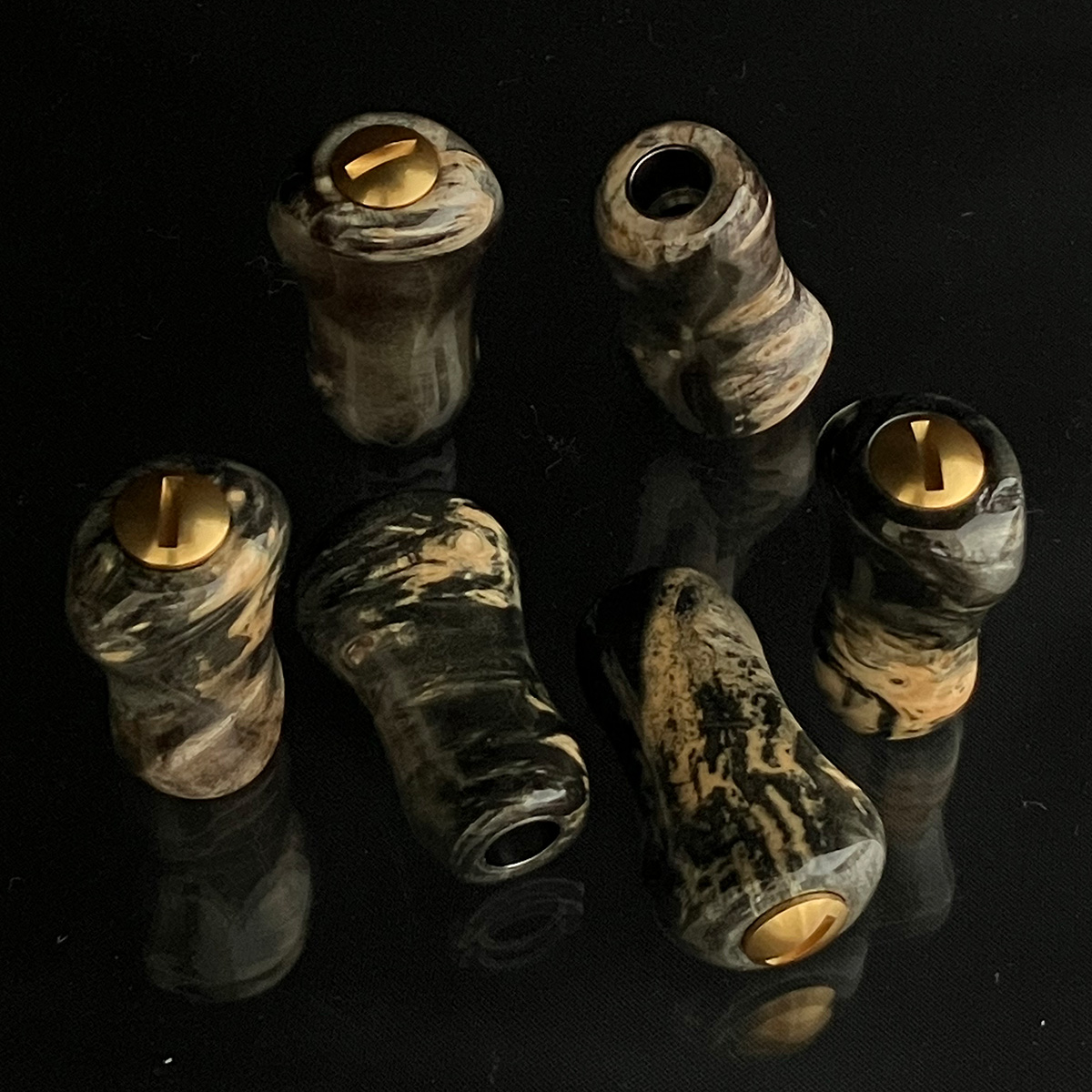 Pletry/プレトリー】スタビライズドウッド スモールゴォドノブ