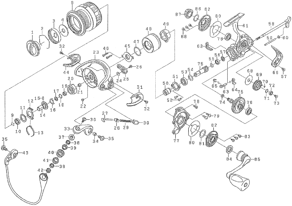 ダイワ純正お取り寄せパーツ：納期1ヶ月】12イグジスト 2004 製品