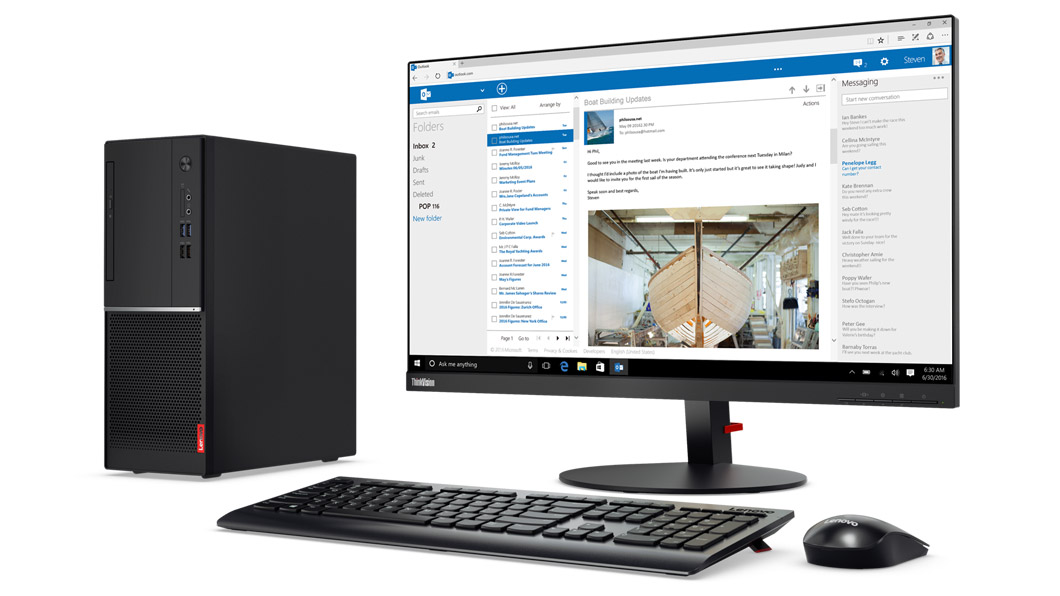 Lenovo V520 Tower DeskTop Intel Pentium Processor G4560, Ram 2GB