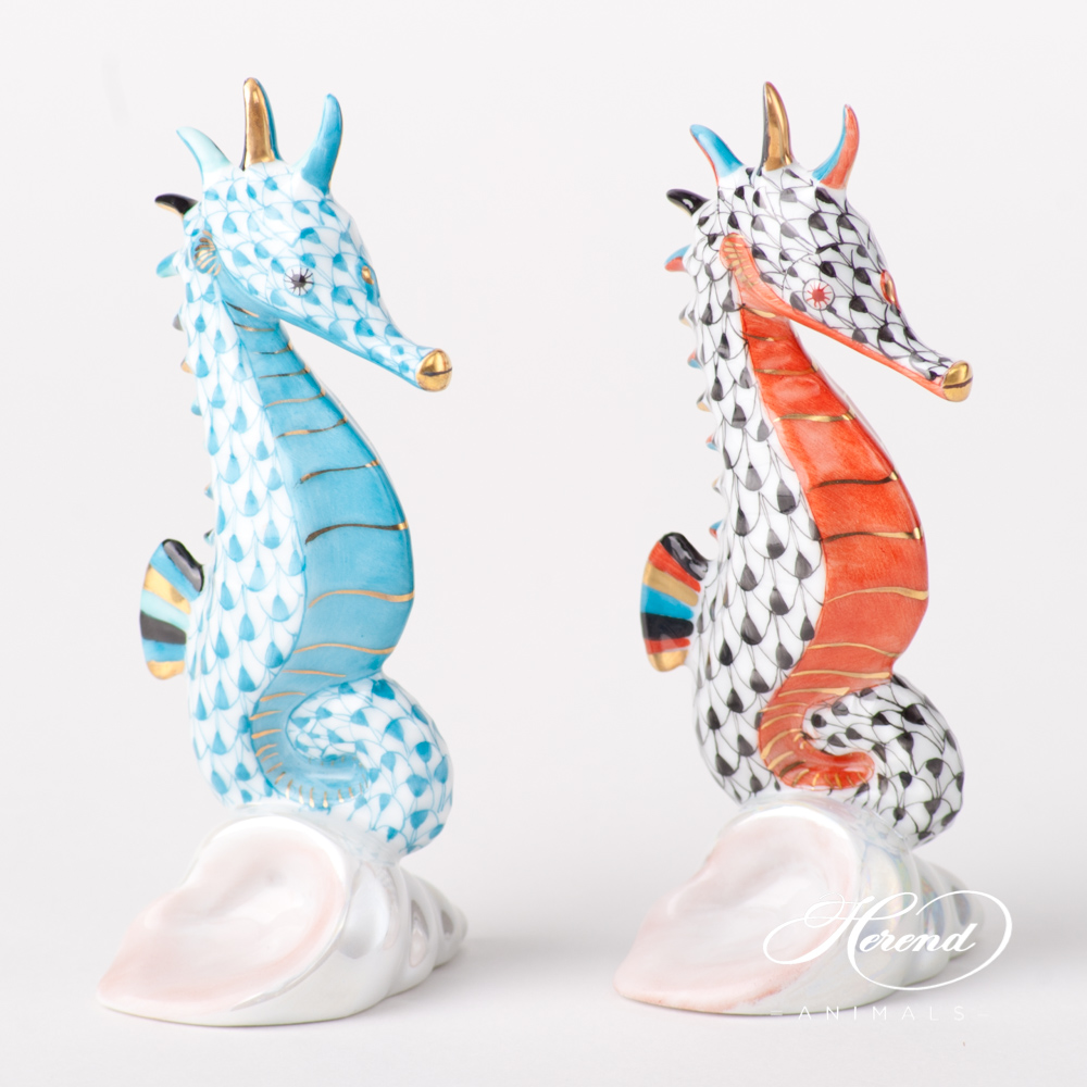 Seahorse - Herend Animal Figurine
