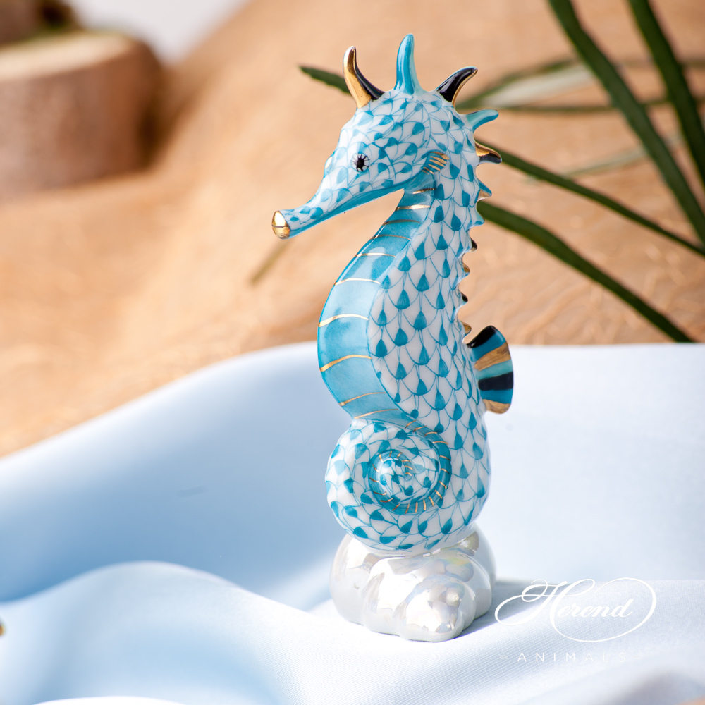 Seahorse - Herend Animal Figurine