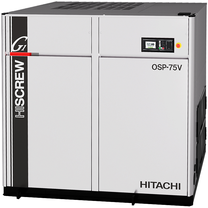 HISCREW-G series [55/75kW Class]：日立給油式空気圧縮機