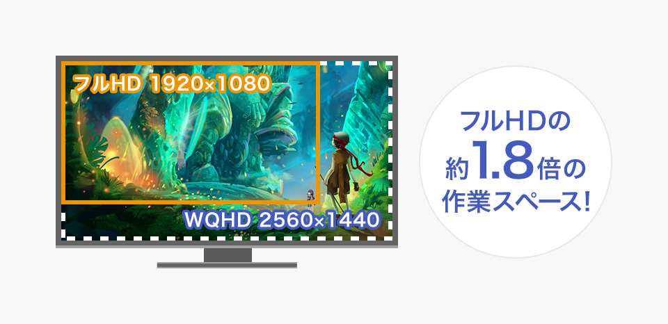 LCD-GCQ271XDB | 広視野角ADSパネル採用＆WQHD対応27型ゲーミング液晶