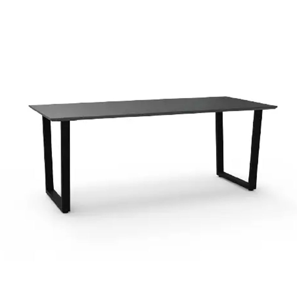 ダイニングテーブル「GT」木製2本脚タイプ ガラス天板 全4色 全2サイズ