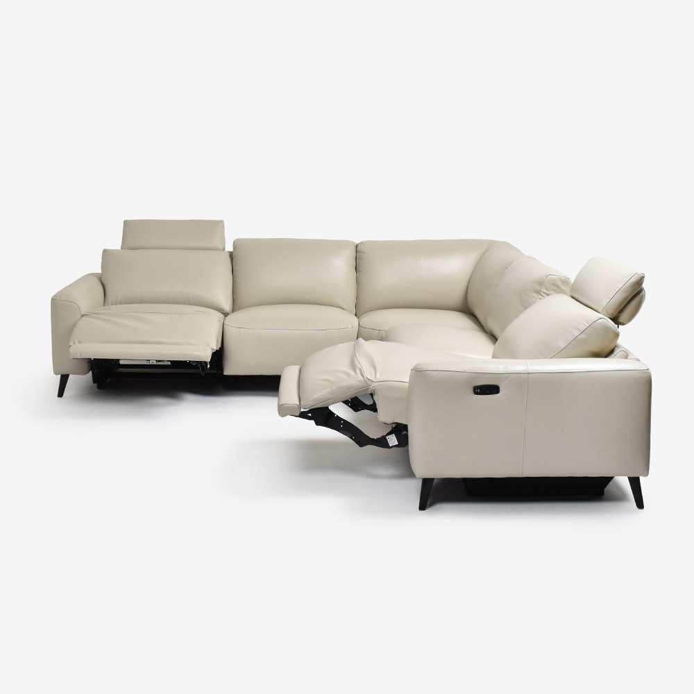 電動リクライニングコーナーソファ3点セット「L/S Motion 77（エルエス