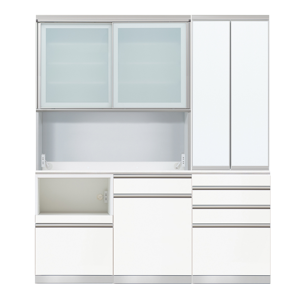 AYANO（綾野製作所）キッチンボード「クラスト」奥行50cm 高さ207cm 幅