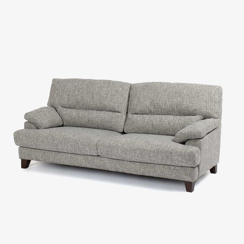 ソファ 3人掛け「アクア SD-341C」幅196cm 布#FG220-17D ライトグレー