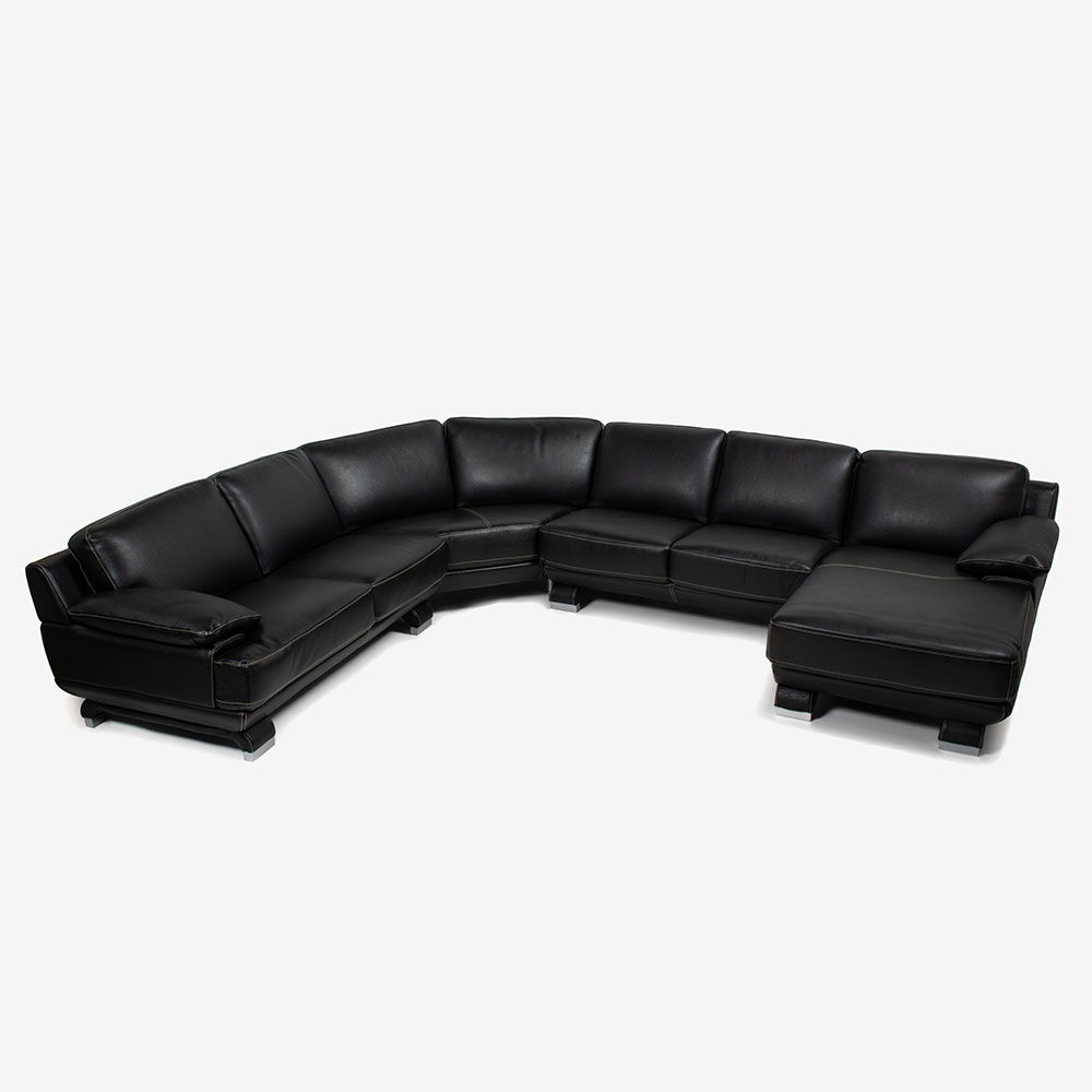 オットマン「L/S 01（エルエス01）」 革ブラック色 #R-887C | 【公式