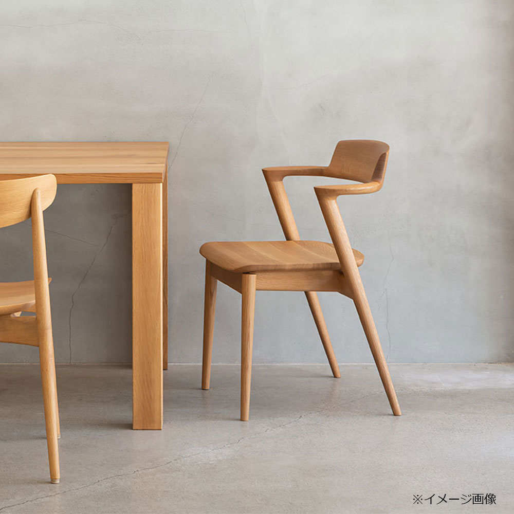 飛騨産業 ダイニングチェア（半肘付き）「SEOTO-セオト-KD201AN」セミ