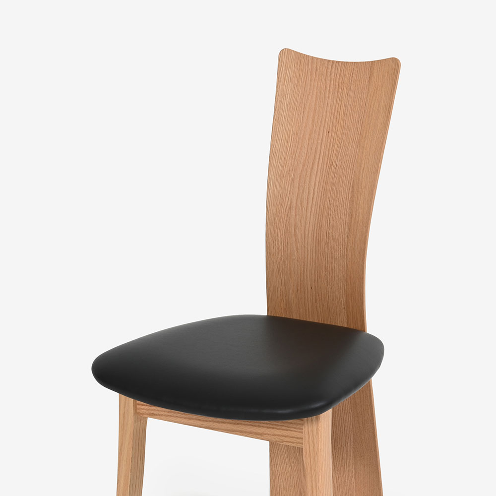 ダイニングチェア「フォルム2 OICL-201 WO」レッドオーク材WO色 合成