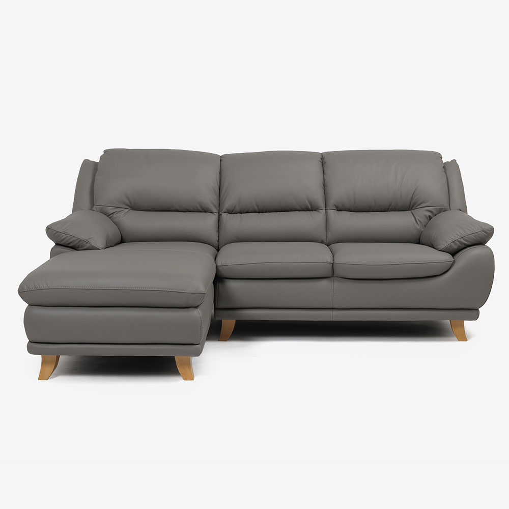 ラブソファ 2人掛け「オースチンKD」幅156cm 革#H/S-042E エレファント