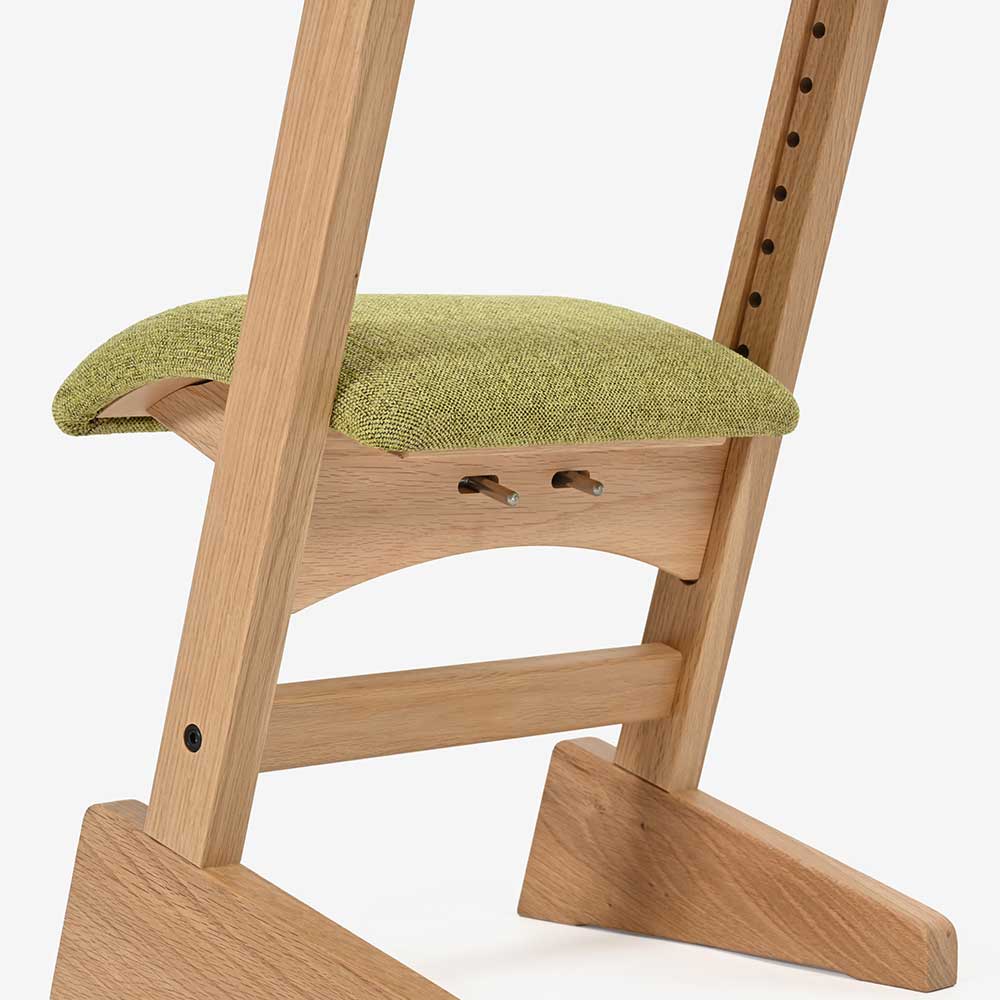 匠工芸 スツール「PARROT CHAIR パロットチェア」オーク材 布#F1Vesper