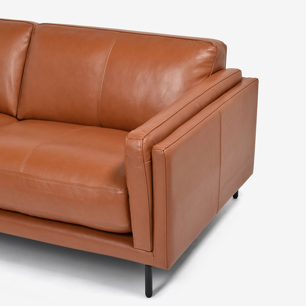 ソファ 3人掛け「L/S 71（エルエス71）」幅202cm 革張り 全2色