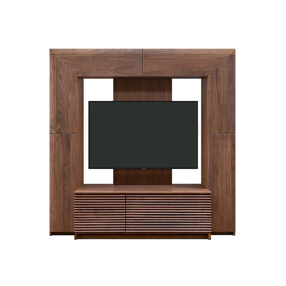 テレビボード「アクロス」ハイタイプ 幅200cm ウォールナット材