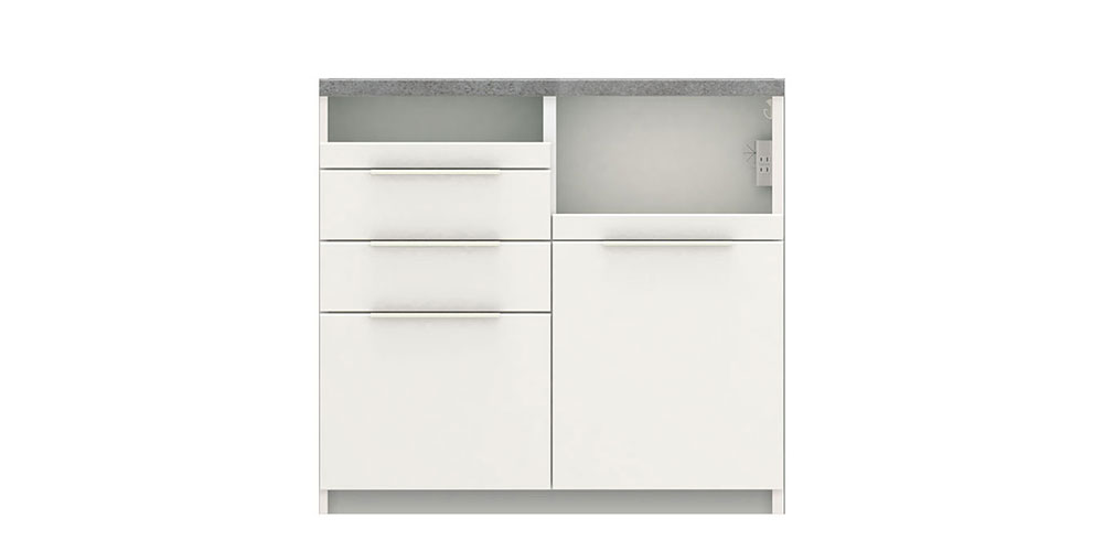 Pamouna（パモウナ）キッチンカウンター「IDA-1000R下台」幅100cm 奥行