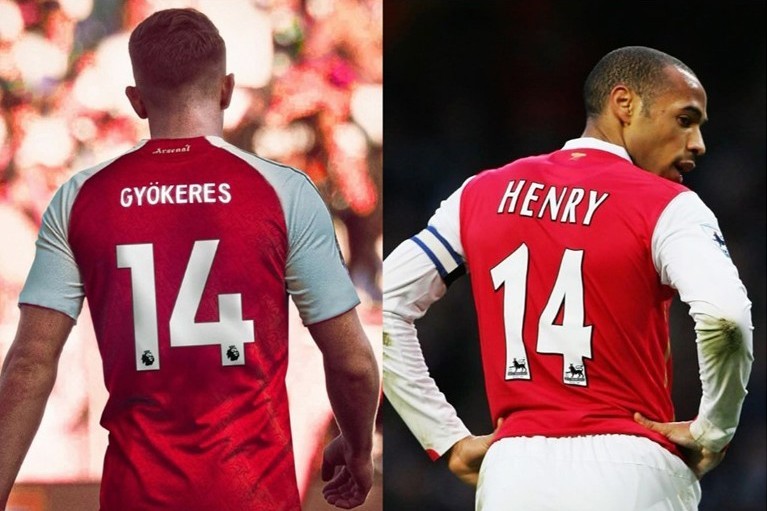 Viktor Gyokeres picks iconic number 14 shirt at Arsenal - İdman və Biz