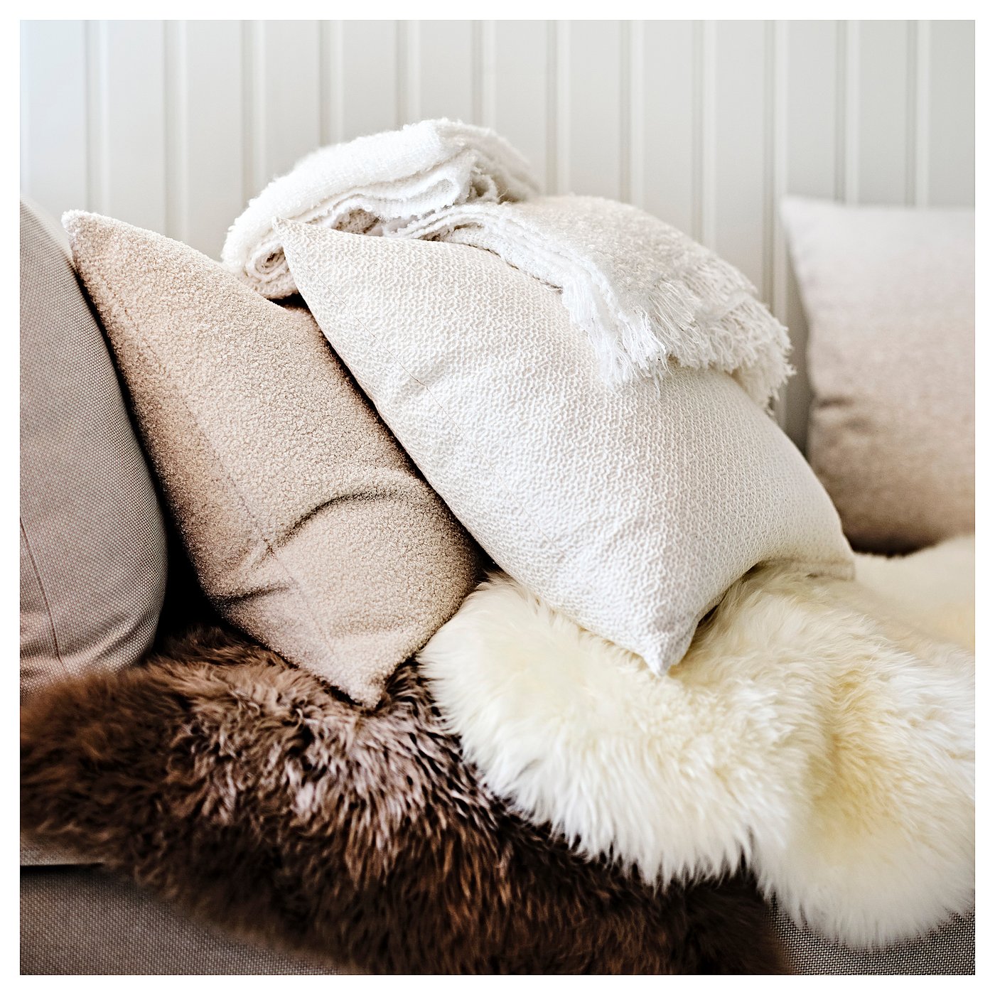 ULLERSLEV ウッレルスレヴ ムートン, オフホワイト, 85 cm - IKEA