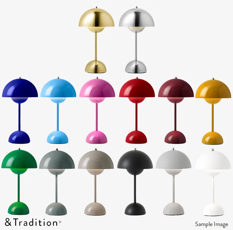 フラワーポット ポータブルランプ VP9（ストーンブルー