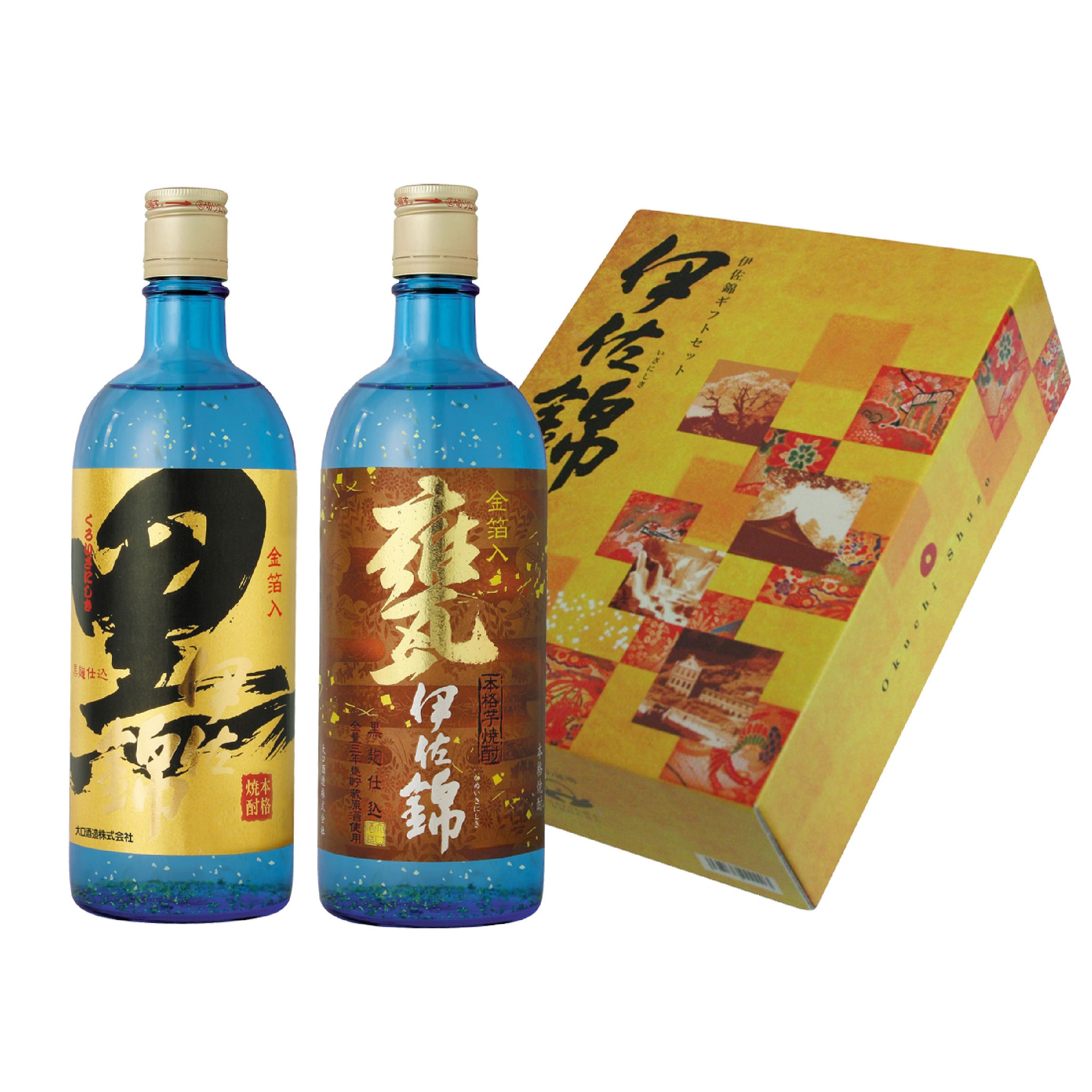 伊佐錦金箔入りギフトセット 25度 720ml×2本 – 大口酒造株式会社