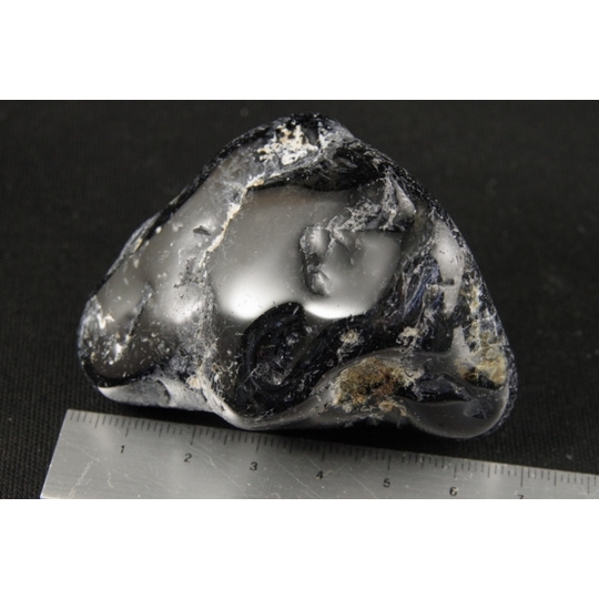 黒瑪瑙原石 磨き石 115g 天然石販売 名取貴石 天然石・国産原石の