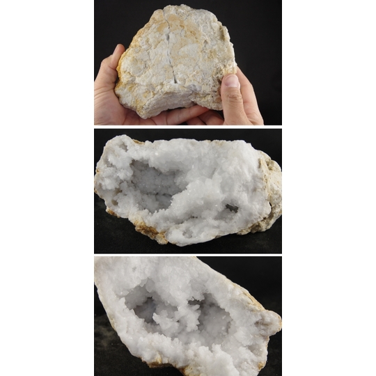 モロッコ産水晶ジオード（晶洞）クラスター 1．7kg 天然石専門店名