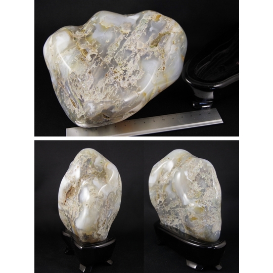 北海道花石産瑪瑙原石磨き1．9kg 天然石販売 名取貴石 天然石