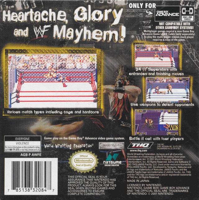 WWF Road to WrestleMania - (GBA) Game Boy Advance [Pre-Owned