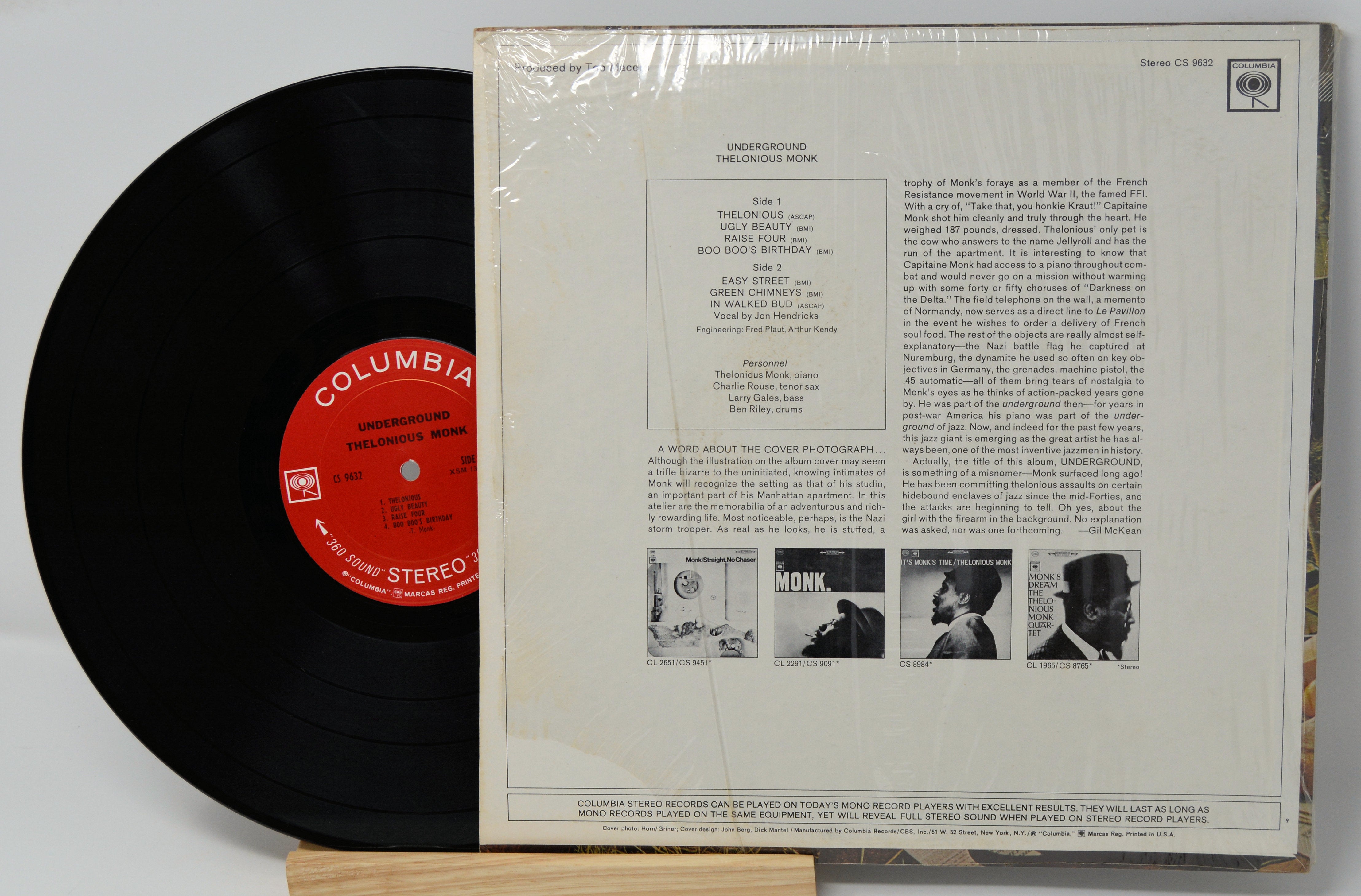 Thelonious Monk - Underground, Vinyl Record Album LP, Columbia 2