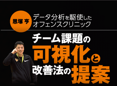 恩塚亨 データ分析を駆使したオフェンスクリニック ～チーム課題の
