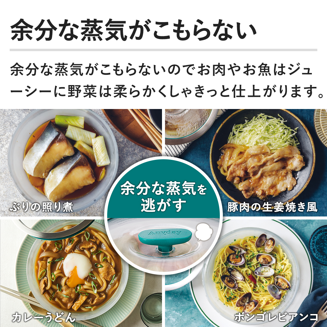 マイヤー キッチン用品 Anyday（エニディ）耐熱ガラスボウル2点セット