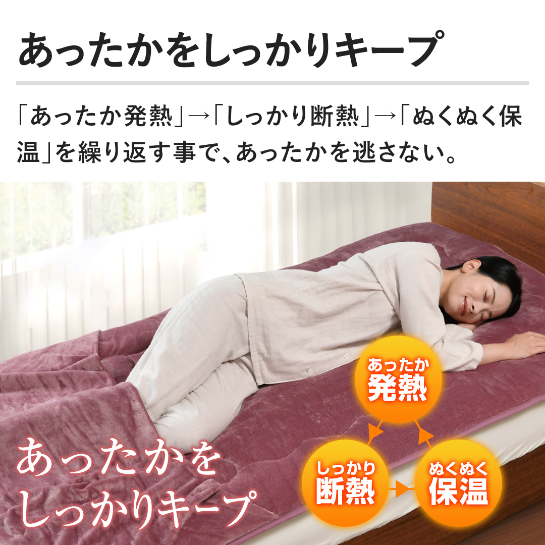 モリリン 布団・快眠グッズ あったか6層プレミアム敷パッド シングル