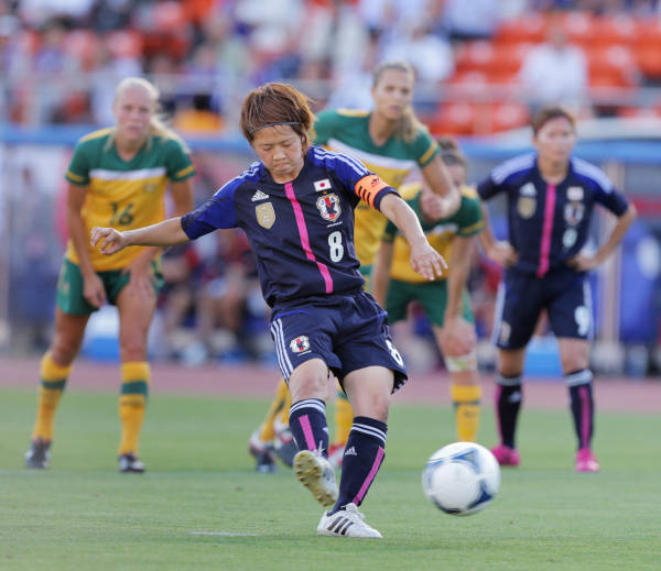 オーストラリア戦の前半、ペナルティ…：頑張れ、なでしこ～女子