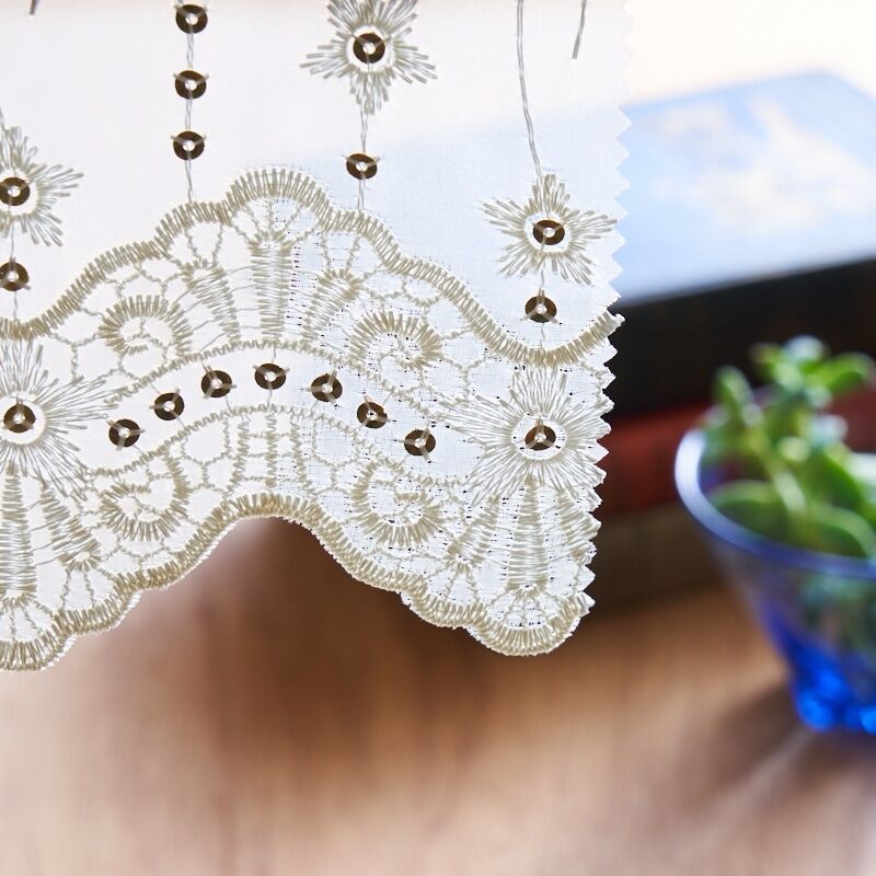 エリーゼ カフェカーテン JE-92515 ホワイト ｜ジャストカーテン