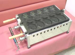 たい焼き機 5匹x1連 テフロン たい焼き器 鯛焼き機 鯛焼き器