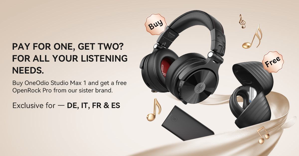 OneOdio® Studio Max 1 Wireless DJ Headphones | Hi-Res Audio & Co-Brand