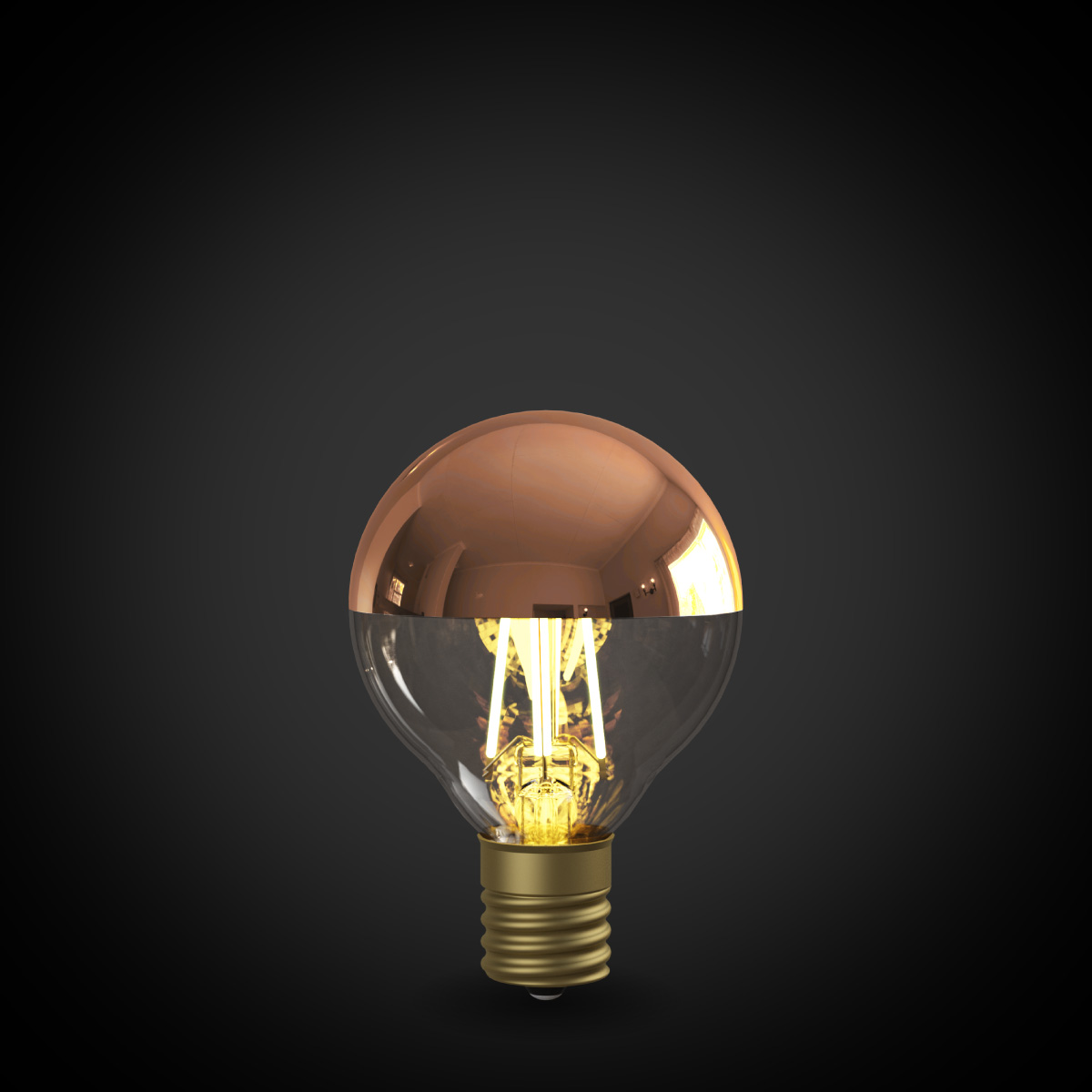 フィラメントLED電球「Siphon」 Ball50 LDF128D Tミラー Only One