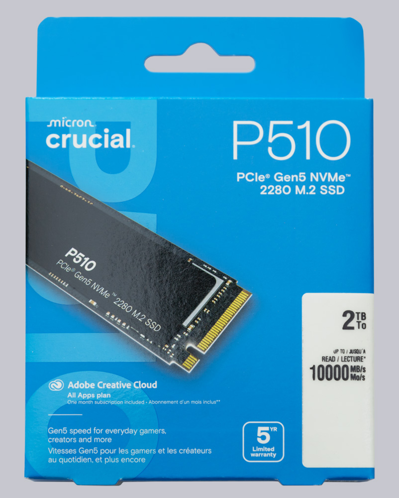 Crucial P510 2TB M.2 PCIe 5.0 NVMe SSD Review