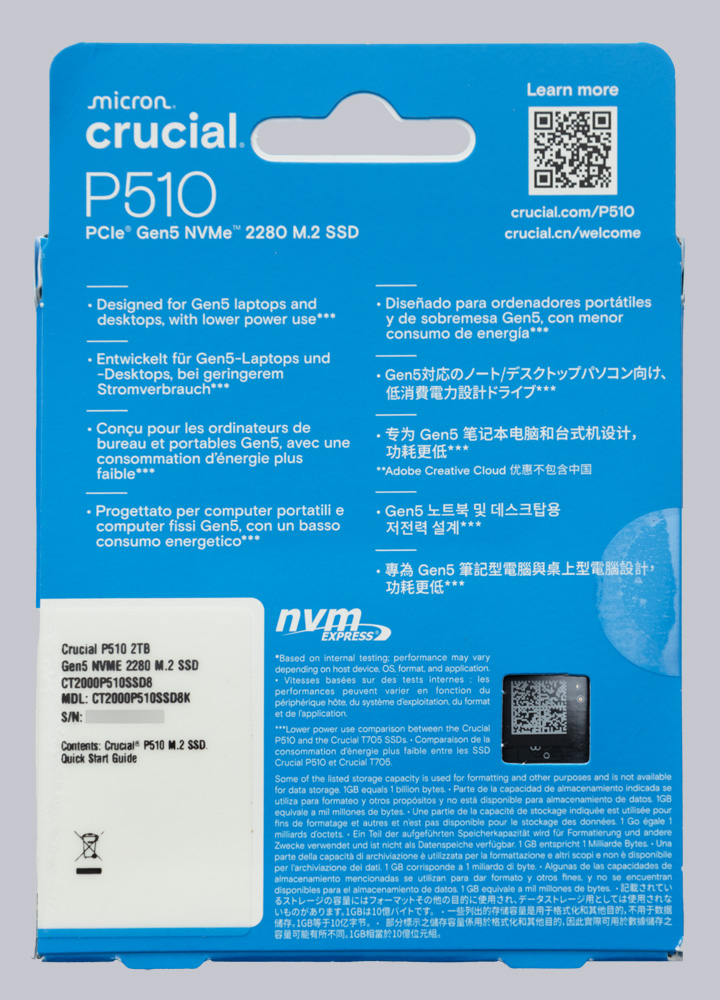 Crucial P510 2TB M.2 PCIe 5.0 NVMe SSD Review