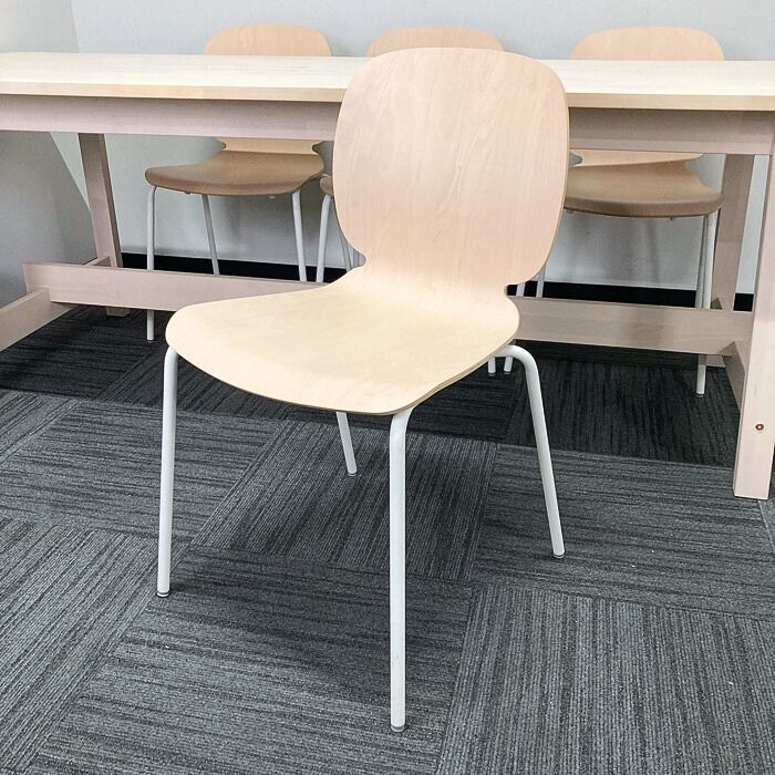 イケア ダイニングテーブルセット［チェア6脚付き］ ナチュラル 中古