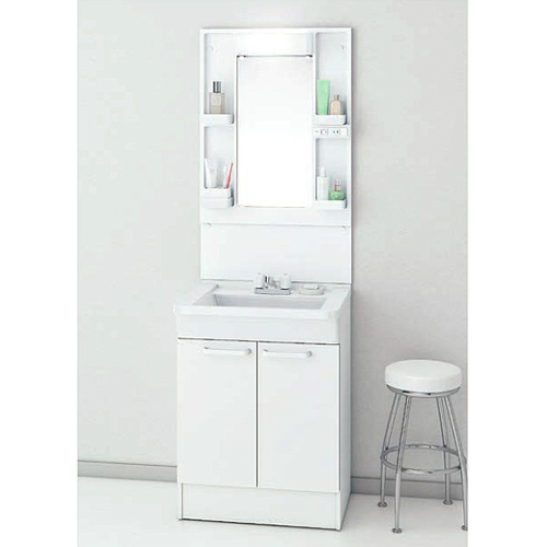 TOTO 洗面化粧台 Bシリーズ 間口600mm 一面鏡エコミラー 扉カラー