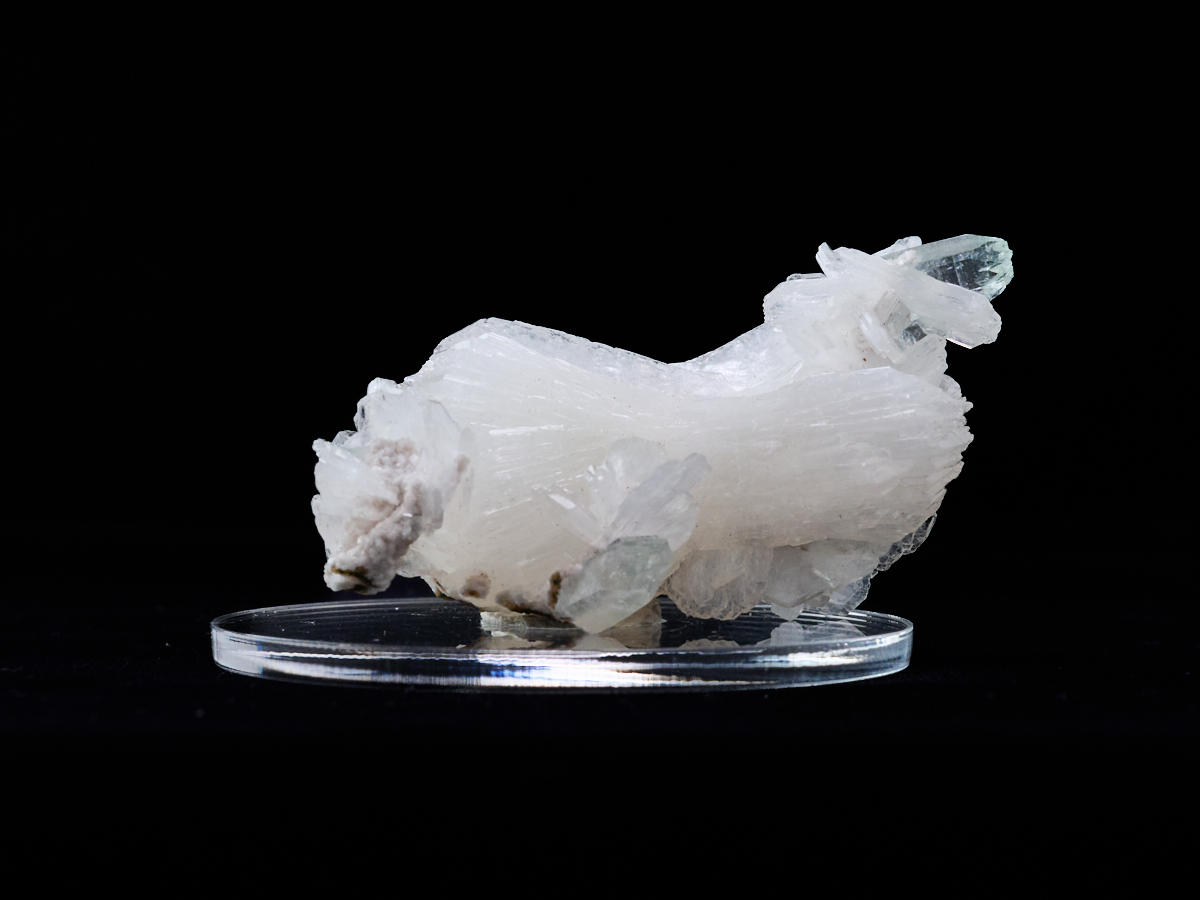 スティルバイト グリーンアポフィライト付の共生鉱物［No.9