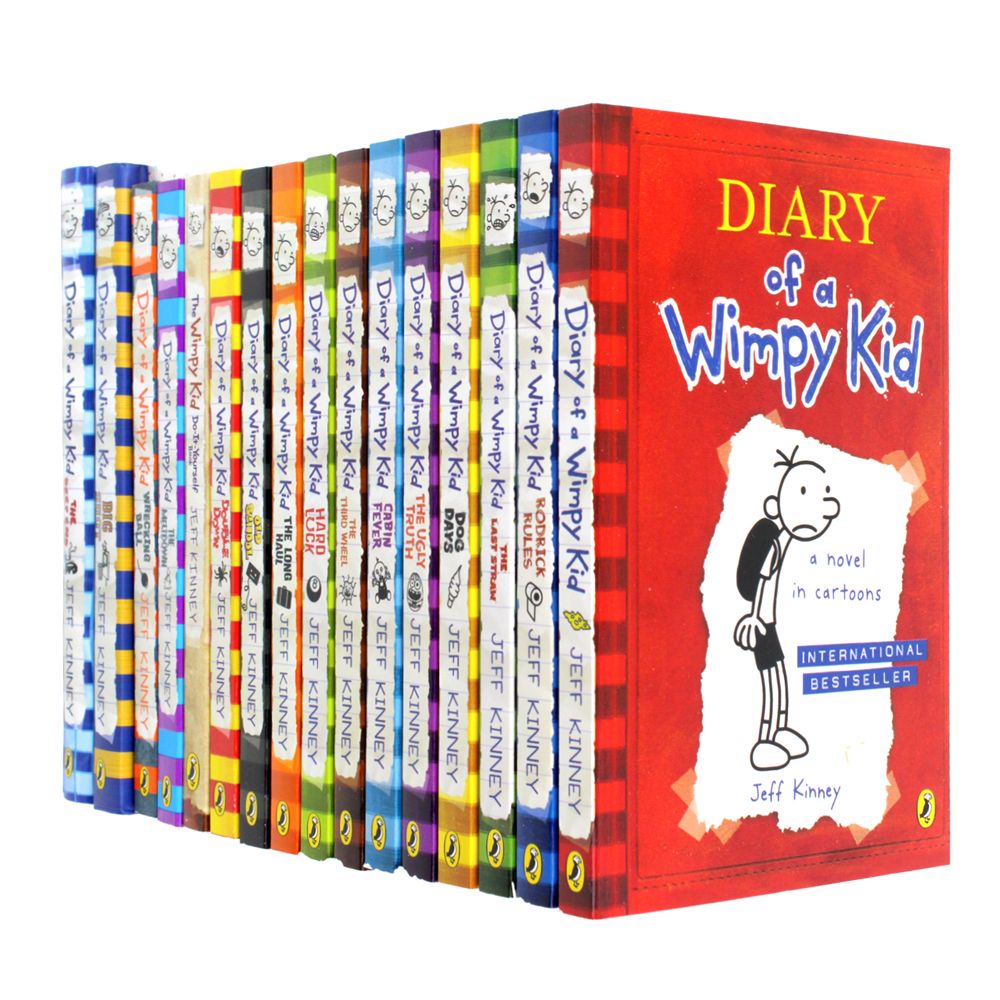 Diary of a Wimpy Kid 16 Book Set Collection By Jeff Kinney