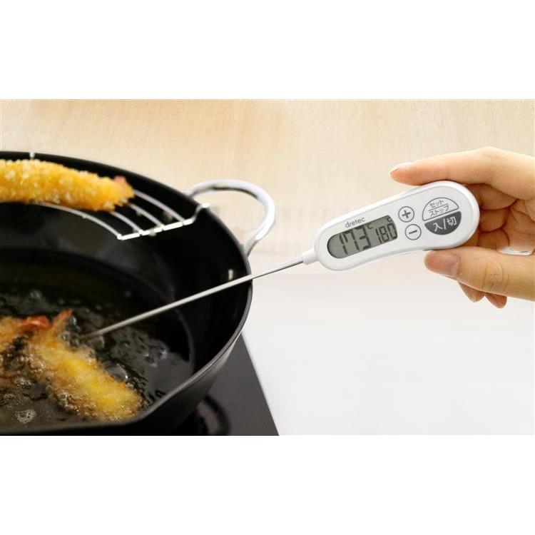 お知らせアラーム付クッキング温度計 ホワイト ドリテック: ホーム