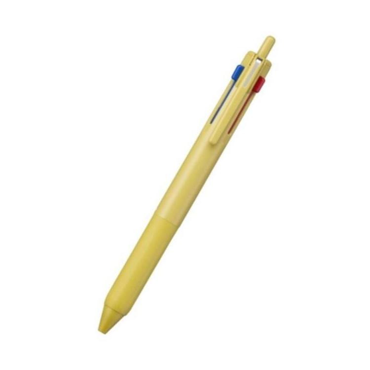 ジェットストリーム 3色ボールペン 後端ノック式 0.5mm マスタード
