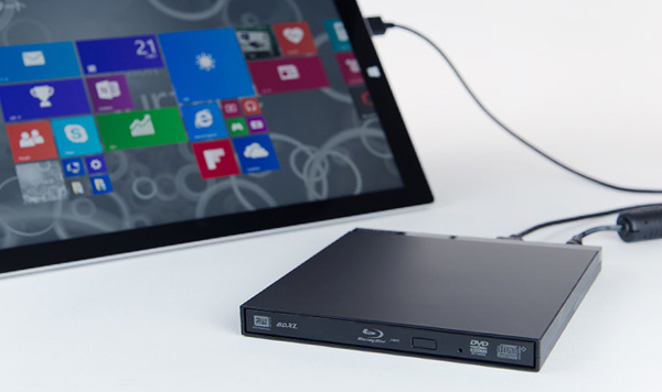超軽量230g・超薄型9.5mmポータブルBDドライブ「LBD-PUD6U3V」シリーズ