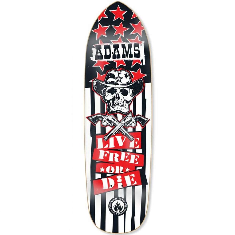 Black Label Jason Adams Live Free Reissue Deck Black/White