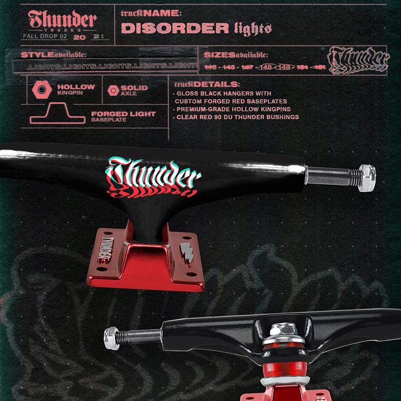 Thunder Disorder Lights 148 Black/Red - CalStreets